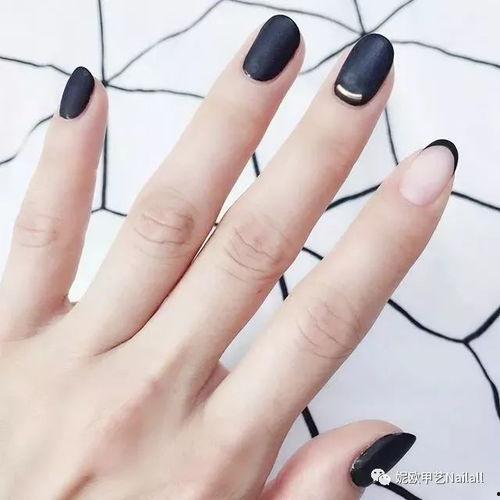 黑美甲图片大全,黑美甲潮流大盘点