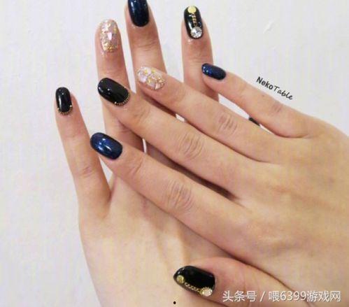 黑美甲图片大全,黑美甲潮流大盘点