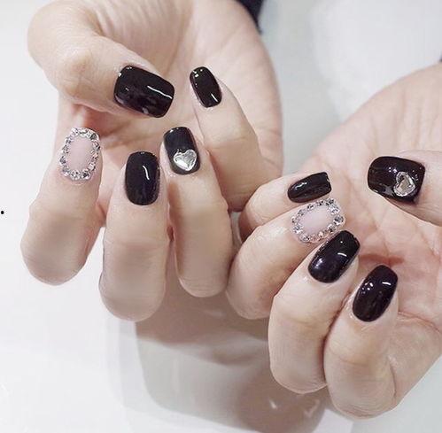 黑美甲图片大全,黑美甲潮流大盘点